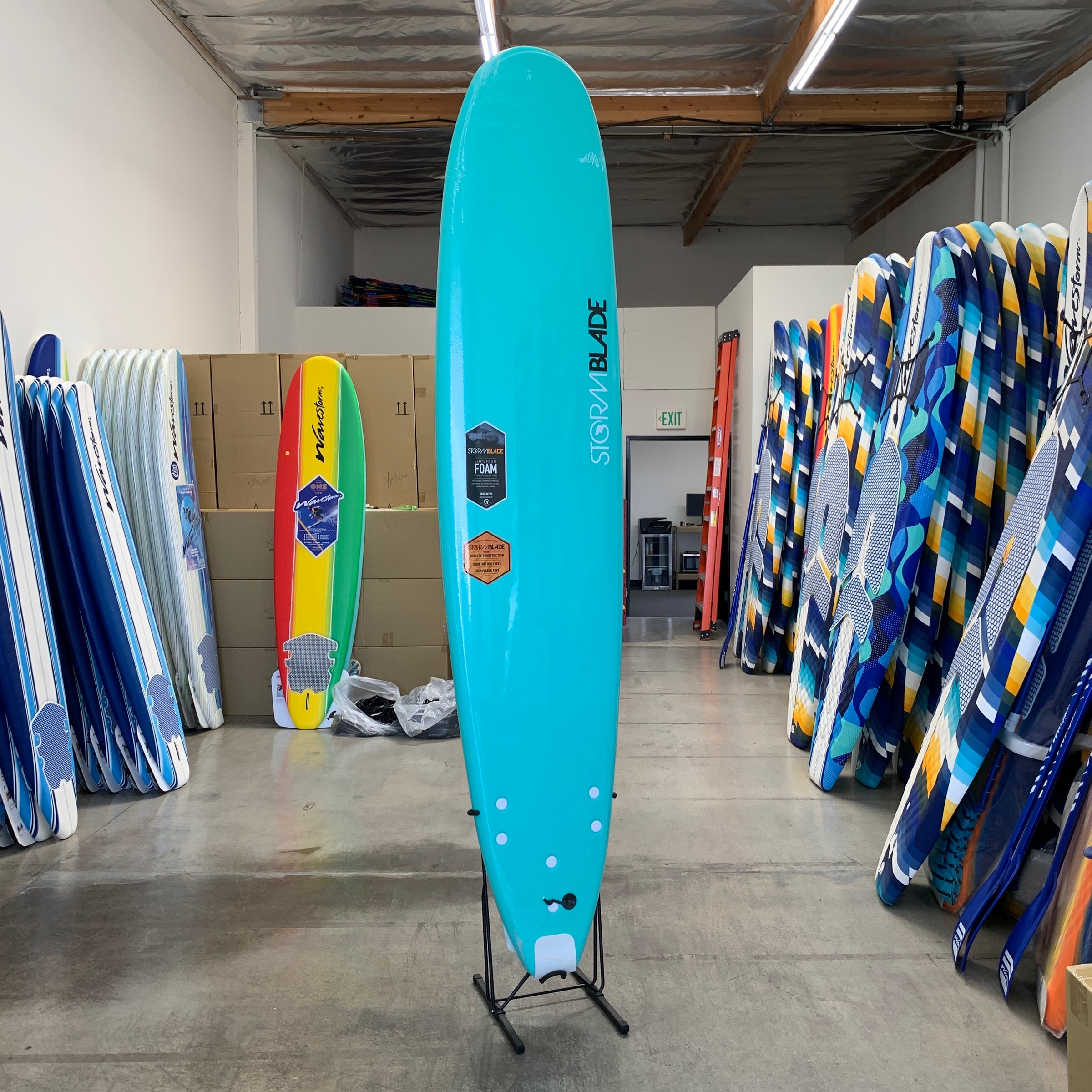 10ft Stormblade Surfboard (Turquoise) | Mud Tail Board Co.