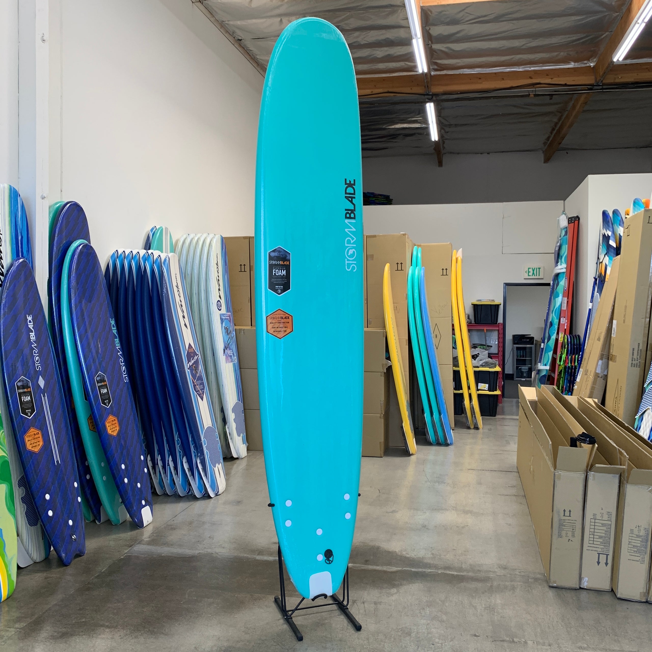 10ft Stormblade Surfboard (Turquoise) | Mud Tail Board Co.